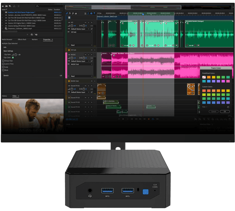 Audio and video